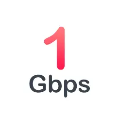 帯域は標準1Gbps