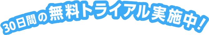 30日間の無料トライアル実施中